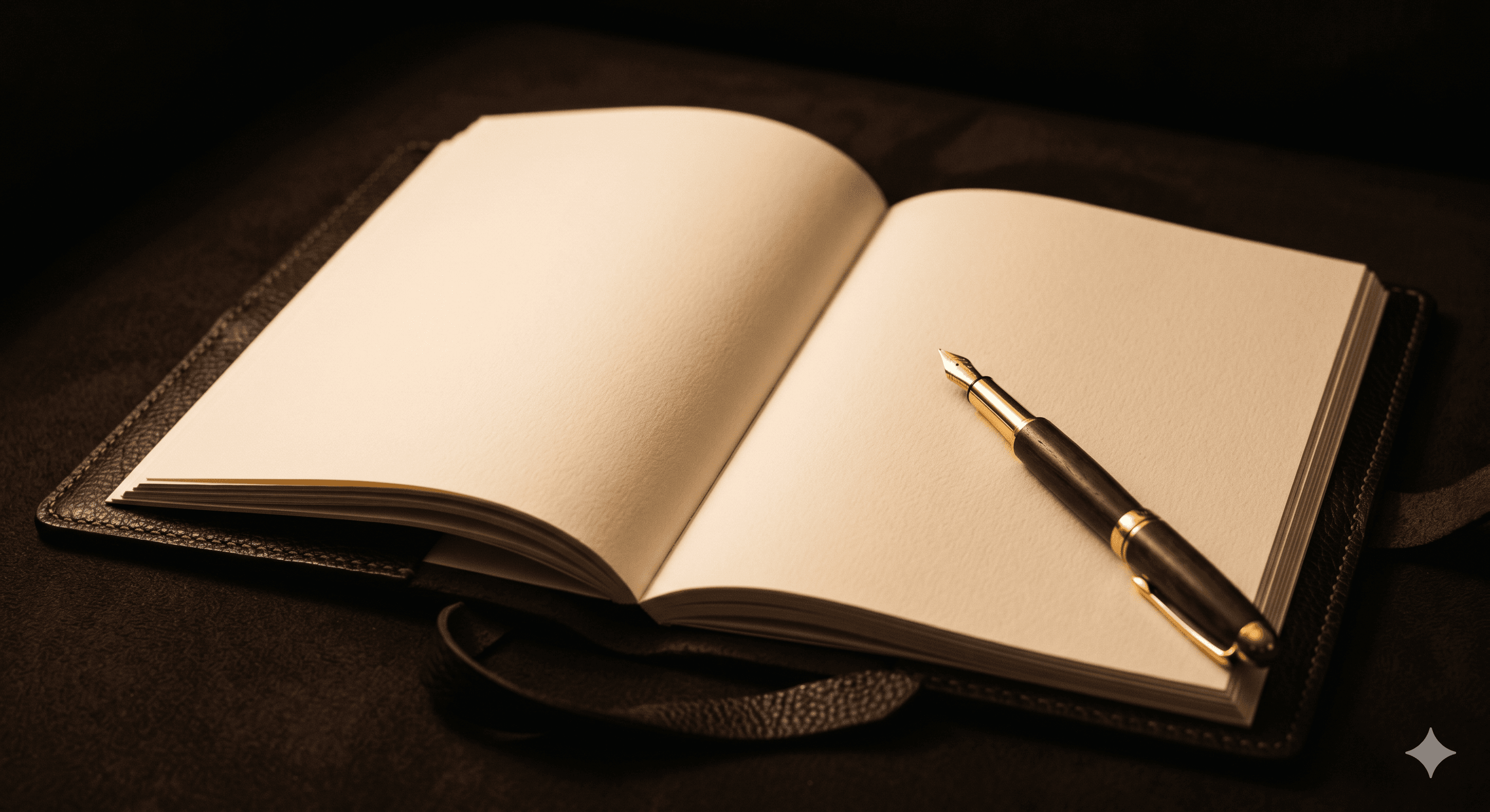 a blank page and a fountain pen — ready when you are